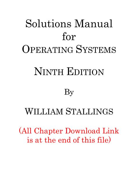 Operating system william stallings solution manual. - Tn55 new holland tractor service manual.