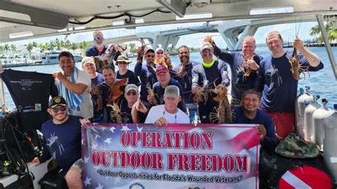 Operation Outdoor Freedom empowers disabled veterans with underwater lobster dive