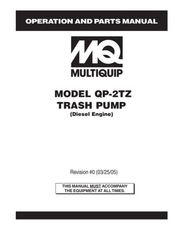 Operation and parts manual multiquip inc. - 1996 2002 download manuale di servizio suzuki xf650 freewind.