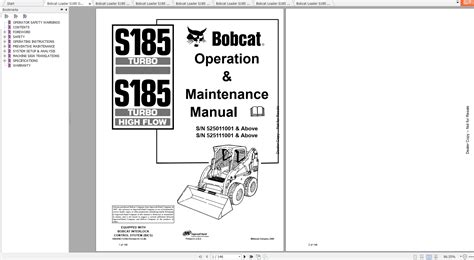 Operation maintenance manual s 185 skid steer loader bobcat. - The vixen star book user guide how to use the.