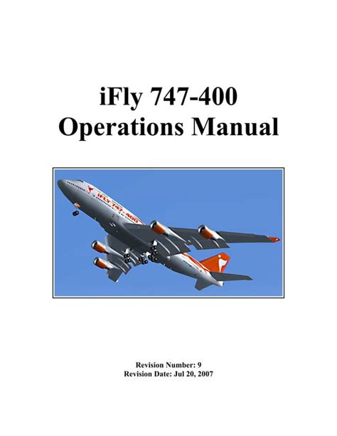 Operations 747 Manual