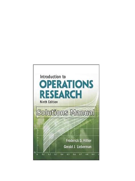 Operations To 9th Introduction Edition Solutions Research Hillier