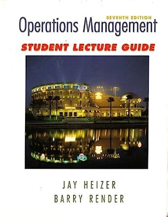 Operations management student lecture guide solutions. - Auto repair manuals mitchell 1 diy.