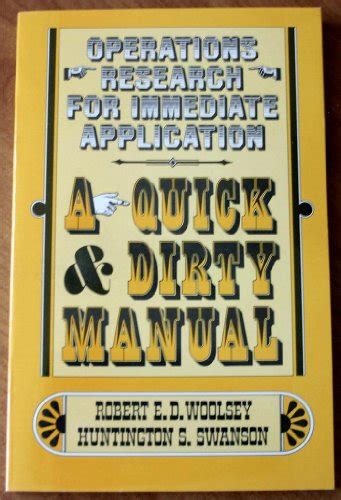 Operations research for immediate application a quick and dirty manual. - Raspberry pi assembly language raspbian beginners hands on guide.