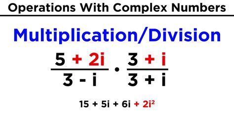 Operations with complex numbers
