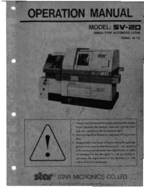 Operator manuals for citizen lathes for operations. - White rotary sewing machine manual 7700.
