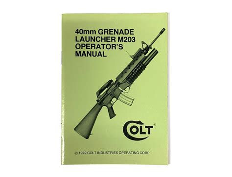 Operator s manual grenade launcher 40 mm m203 1010 00. - Maroo of the winter caves study guide.