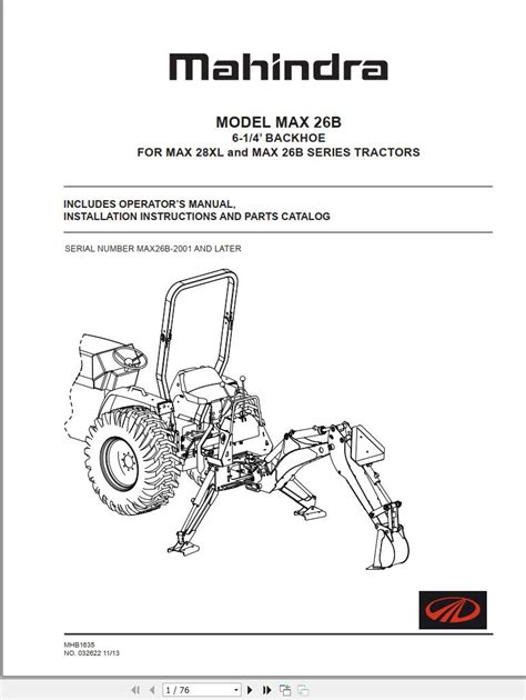 Operators manual for mahindra max tractor. - Structures sociales en france de 1815 à 1945..