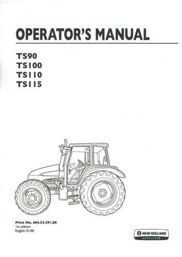 Operators manual for new holland ts115 tractor. - Ebingen, die geschichte einer württembergischen stadt.