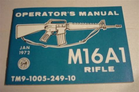 Operators manual m16a1 rifle technical manual tm9 1005 249 10. - Mercury 175 sport jet drive manual.