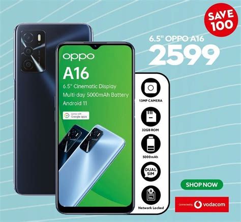 Oppo A16 (Vodacom) - Cellphones - Ackermans