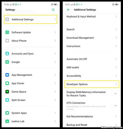 Oppo Cph1803 Developer Options