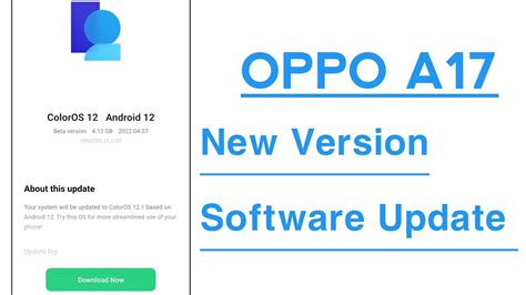 Oppo a17 software update. 0.  Download the latest ColorOS software version now! ...