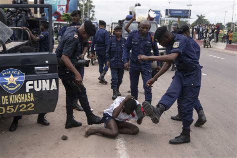 Opposition candidate in Congo alleges police fired bullets as protesters seek re-do of election