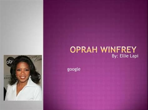 Oprah winfrey biography powerpoint guidelines presentation