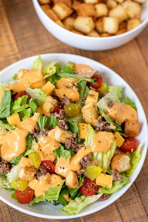 A healthy and easy alternative to the classic burger, this keto Big Mac salad is a hearty salad filled with ground beef, cheese, lettuce, pickles, and onion. It has the special sauce flavor you love without the bun or the guilt. You can make it in 30 minutes with simple ingredients and enjoy it for lunch or dinner.. 
