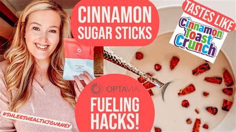 Cinnamon Sugar Sticks. Optavia. Nutrition Facts. Serving Size: bag (31 g grams) Amount Per Serving. Calories 110 % Daily Value* Total Fat 1.5 g grams 2% Daily Value. Saturated Fat 0 g grams 0% Daily Value. Trans Fat 0 g grams. Cholesterol 0 mg milligrams 0% Daily Value. Sodium 200 mg milligrams 9% Daily Value.. 