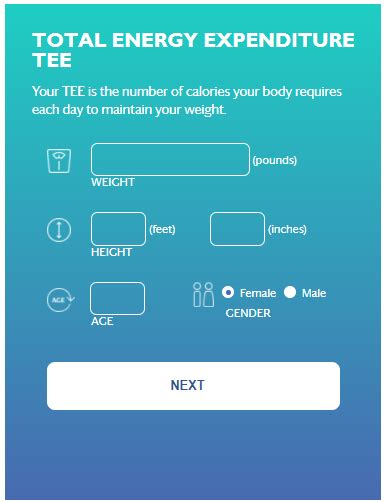 For example, if your TEE is 1,855 calories, you should start with the 1,800 calorie Optimal Health 3 & 3 Plan ®. If you feel hungry or continue to lose weight, increase your calorie intake to 1,900 calories. How do I find the TEE Calculator? The TEE Calculator can be found at OPTAVIA.com by scrolling down towards the bottom of the page. See .... 
