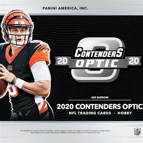 Optic contenders football checklist. Mar 9, 2022 · 2021 Panini Contenders Football cards at a glance: Cards per pack: Hobby – 6. Packs per box: Hobby – 18. Boxes per case: Hobby – 12. Set size: Base – 293 cards. Release date: March 9, 2022. 