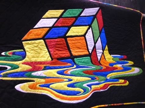 Optical Illusion 3D Quilt Patterns Free deep cool