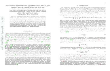 Optical estimation of unitary Gaussian processes without phase ...