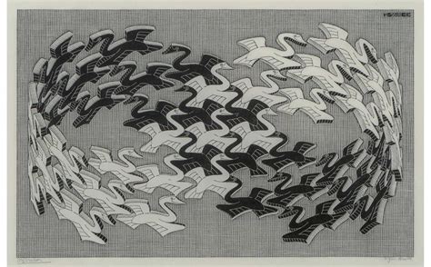 Optical illusion mc escher