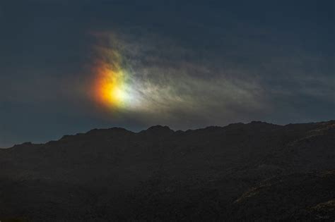 Optical phenomenon: Sundog spotted above San Diego County mountain range