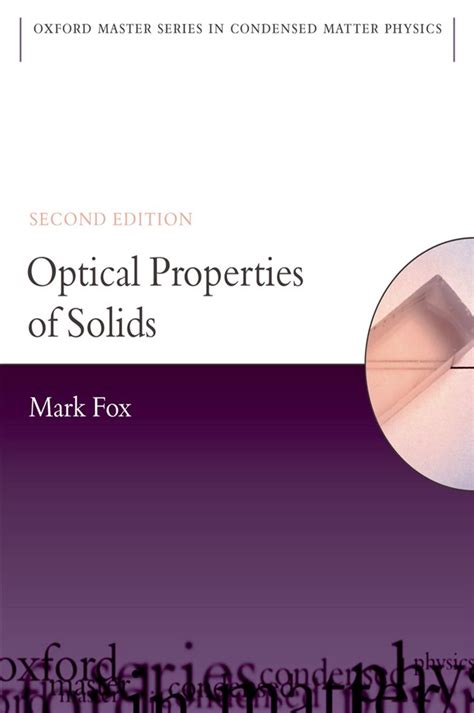 Optical properties of solids mark fox solutions manual. - The oxford handbook of contemporary philosophy oxford handbooks.