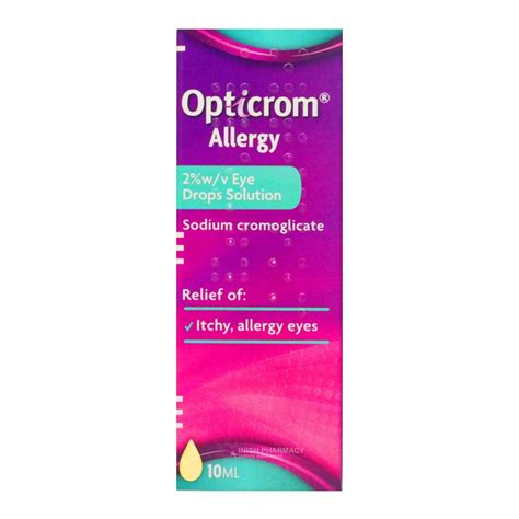 Opticrom Eye Drops Allery Relief Travelpharm