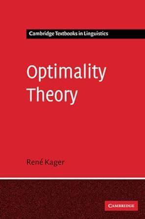 Optimality theory cambridge textbooks in linguistics. - Environmental chemistry solutions manual colin baird.
