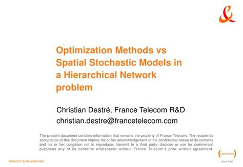 Optimization Methods Vs Spatial Stochastic Models In A