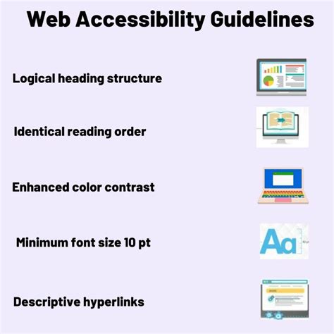guide for accessibility