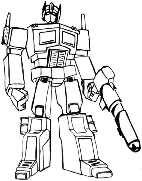 Optimus Prime image 1 Coloring Pages Free Printable Coloring Pages