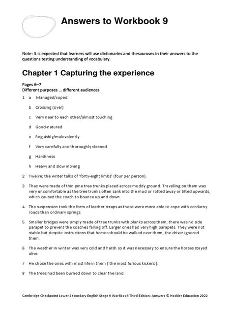 Options For Youth English Workbook Answers