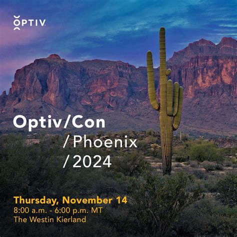 OptivCon Phoenix (Nov 2024), Scottsdale USA - Conference