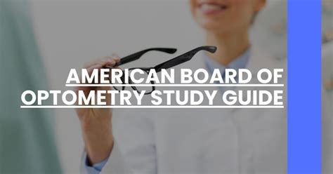Optometry Board Certification Study Guide