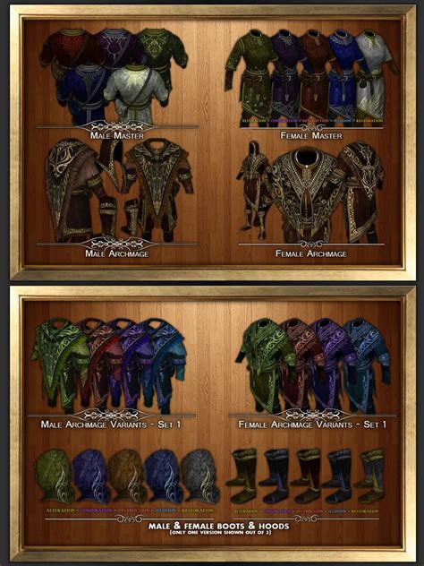 Opulent outfits skyrim.  It has unique robes for each school of magic,...