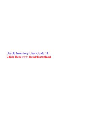 Oracle Inventory User Guide 11i