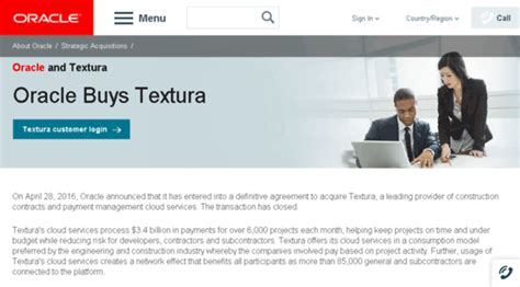 Oracle and Textura Textura Llc
