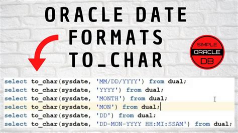 Oracle date format.  Learn how to use TO_CHAR, TO_DATE, NLS_DATE_FORMAT for How to convert Da...