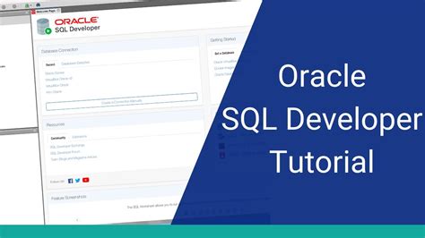 Oracle developer.  In this tutorial video, I'll show you a range of main features of SQL Dev...