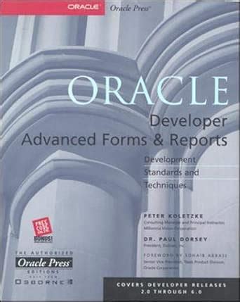 Read Oracle Developer Advanced Forms And Reports By Paul Dorsey