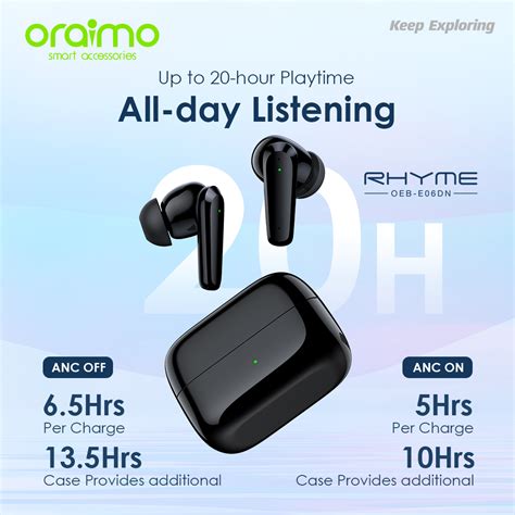 Oraimo Rhyme ANC Thumping Bass True Wireless Earbuds Best Price
