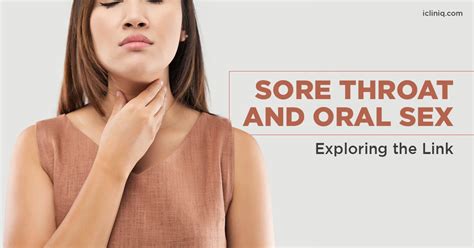 Oral sex followed by sore throat. .  ...