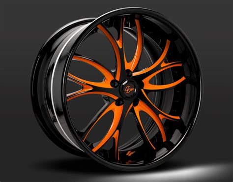 Orange Car Black Rims