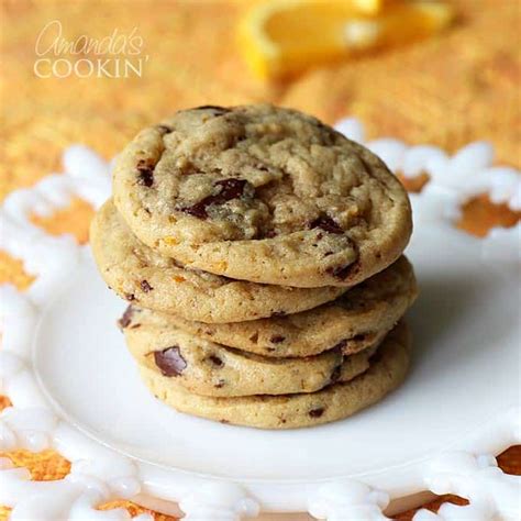 Orange Chocolate Chip Cookies - Amanda