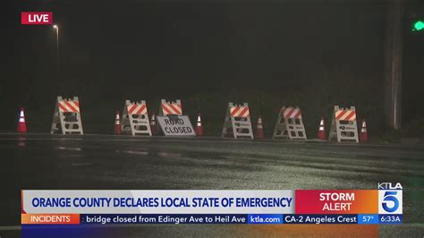 Orange County declares local state of emergency amid onslaught of storms