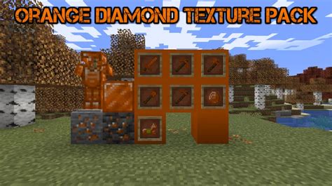 Orange Diamond Texture Pack - Planet Minecraft