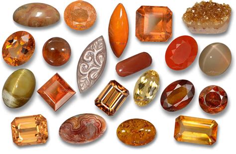 Orange Gemstones: List of Orange Gems Sorted by Type