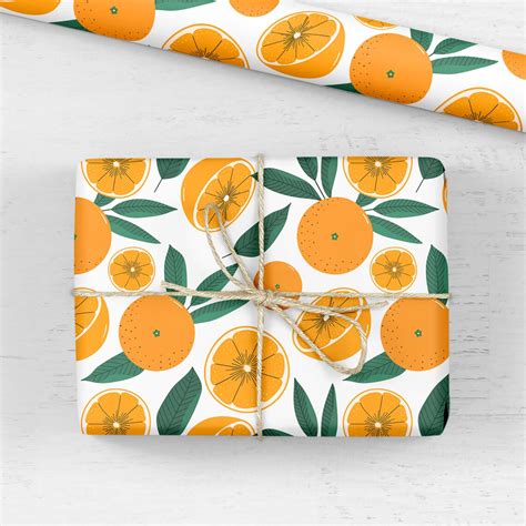 Orange Gift Wrap
